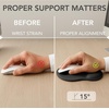 image:imageMr Pen Ergonomic Mouse Pad with Wrist Rest Grim Reader Design  Breathable Fabric with Memory Foam Cushion NonSlip Rubber Base Gel Mouse Pad with Wrist SupportBlack