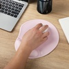 image:imageMr Pen Ergonomic Mouse Pad with Wrist Rest Grim Reader Design  Breathable Fabric with Memory Foam Cushion NonSlip Rubber Base Gel Mouse Pad with Wrist SupportBlush Pink