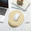 image:imageMr Pen Ergonomic Mouse Pad with Wrist Rest Grim Reader Design  Breathable Fabric with Memory Foam Cushion NonSlip Rubber Base Gel Mouse Pad with Wrist SupportYellow