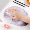image:imageMr Pen Ergonomic Mouse Pad with Wrist Rest Grim Reader Design  Breathable Fabric with Memory Foam Cushion NonSlip Rubber Base Gel Mouse Pad with Wrist SupportPink Marble Luxe