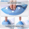 image:imageMr Pen Ergonomic Mouse Pad with Wrist Rest Grim Reader Design  Breathable Fabric with Memory Foam Cushion NonSlip Rubber Base Gel Mouse Pad with Wrist SupportGlacial Blue Marble