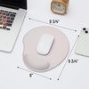 image:imageMr Pen Ergonomic Mouse Pad with Wrist Rest Grim Reader Design  Breathable Fabric with Memory Foam Cushion NonSlip Rubber Base Gel Mouse Pad with Wrist SupportBeige