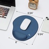 image:imageMr Pen Ergonomic Mouse Pad with Wrist Rest Grim Reader Design  Breathable Fabric with Memory Foam Cushion NonSlip Rubber Base Gel Mouse Pad with Wrist SupportNavy Blue