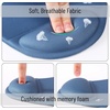 image:imageMr Pen Ergonomic Mouse Pad with Wrist Rest Grim Reader Design  Breathable Fabric with Memory Foam Cushion NonSlip Rubber Base Gel Mouse Pad with Wrist SupportNavy Blue
