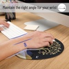 image:imageMr Pen Ergonomic Mouse Pad with Wrist Rest Grim Reader Design  Breathable Fabric with Memory Foam Cushion NonSlip Rubber Base Gel Mouse Pad with Wrist SupportGolden Tree