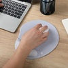image:imageMr Pen Ergonomic Mouse Pad with Wrist Rest Grim Reader Design  Breathable Fabric with Memory Foam Cushion NonSlip Rubber Base Gel Mouse Pad with Wrist SupportLight Gray