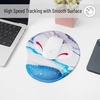 image:imageMr Pen Ergonomic Mouse Pad with Wrist Rest Grim Reader Design  Breathable Fabric with Memory Foam Cushion NonSlip Rubber Base Gel Mouse Pad with Wrist SupportGlacial Blue Marble