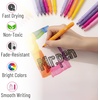 image:imageMr Pen Fabric Markers 24 Pack Colorful  Fabric Markers Permanent for Clothes for TShirts Bags Textile Canvas