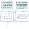 image:imageMr Pen French Curve Large Circle Template and Ellipse Template 6 Pc  Curve Ruler Drawing Tools Drafting Tools Geometry Template Drawing Templates Architectural Templates