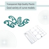 image:imageMr Pen French Curve Large Circle Template and Ellipse Template 6 Pc  Curve Ruler Drawing Tools Drafting Tools Geometry Template Drawing Templates Architectural Templates