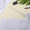 image:imageMr Pen Geometric Drawing Template Hexagon amp Circles  Plastic Template Plastic Shape Stencils for Drawing