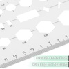 image:imageMr Pen Geometric Drawing Template Hexagon amp Circles  Plastic Template Plastic Shape Stencils for Drawing
