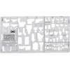 image:imageMr Pen Geometric Drawing Template Plastic Template Shape Stencils  Geometric Stencils2 pcs
