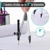 image:imageMr Pen Geometry Compass 48 Precision Drafting Compass with Pencil  Draws Circles up to 9 Ideal for Math Geometry Students Architectural Drafting amp Classroom Use