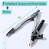 image:imageMr Pen Geometry Compass 48 Precision Drafting Compass with Pencil  Draws Circles up to 9 Ideal for Math Geometry Students Architectural Drafting amp Classroom Use