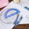 image:imageMr Pen Geometry Compass and Protractor Set 6 Inch Compass  6 Inch Protractor Drawing Tool for School Clear Plastic Easy Grip Precision Design for Math Art Drafting ArchitectureMidnight Blue