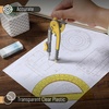 image:imageMr Pen Geometry Compass and Protractor Set 6 Inch Compass  6 Inch Protractor Drawing Tool for School Clear Plastic Easy Grip Precision Design for Math Art Drafting ArchitectureYellow