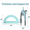 image:imageMr Pen Geometry Compass and Protractor Set 6 Inch Compass  6 Inch Protractor Drawing Tool for School Clear Plastic Easy Grip Precision Design for Math Art Drafting ArchitectureSky Blue