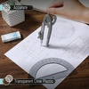 image:imageMr Pen Geometry Compass and Protractor Set 6 Inch Compass  6 Inch Protractor Drawing Tool for School Clear Plastic Easy Grip Precision Design for Math Art Drafting ArchitectureShuttle Grey