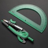 image:imageMr Pen Geometry Compass and Protractor Set 6 Inch Compass  6 Inch Protractor Drawing Tool for School Clear Plastic Easy Grip Precision Design for Math Art Drafting ArchitectureLush Garden Green