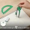 image:imageMr Pen Geometry Compass and Protractor Set 6 Inch Compass  6 Inch Protractor Drawing Tool for School Clear Plastic Easy Grip Precision Design for Math Art Drafting ArchitectureLush Garden Green