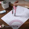 image:imageMr Pen Geometry Compass and Protractor Set 6 Inch Compass  6 Inch Protractor Drawing Tool for School Clear Plastic Easy Grip Precision Design for Math Art Drafting ArchitectureRogue Pink