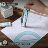 image:imageMr Pen Geometry Compass and Protractor Set 6 Inch Compass  6 Inch Protractor Drawing Tool for School Clear Plastic Easy Grip Precision Design for Math Art Drafting ArchitectureSky Blue