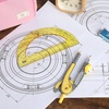 image:imageMr Pen Geometry Compass and Protractor Set 6 Inch Compass  6 Inch Protractor Drawing Tool for School Clear Plastic Easy Grip Precision Design for Math Art Drafting ArchitectureYellow