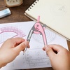 image:imageMr Pen Geometry Compass and Protractor Set 6 Inch Compass  6 Inch Protractor Drawing Tool for School Clear Plastic Easy Grip Precision Design for Math Art Drafting ArchitectureRogue Pink