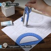 image:imageMr Pen Geometry Compass and Protractor Set 6 Inch Compass  6 Inch Protractor Drawing Tool for School Clear Plastic Easy Grip Precision Design for Math Art Drafting ArchitectureMidnight Blue