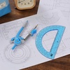 image:imageMr Pen Geometry Compass and Protractor Set 6 Inch Compass  6 Inch Protractor Drawing Tool for School Clear Plastic Easy Grip Precision Design for Math Art Drafting ArchitectureBlue