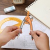 image:imageMr Pen Geometry Compass and Protractor Set 6 Inch Compass  6 Inch Protractor Drawing Tool for School Clear Plastic Easy Grip Precision Design for Math Art Drafting ArchitectureDark Orange