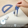 image:imageMr Pen Geometry Compass and Protractor Set 6 Inch Compass  6 Inch Protractor Drawing Tool for School Clear Plastic Easy Grip Precision Design for Math Art Drafting ArchitectureMidnight Blue