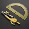 image:imageMr Pen Geometry Compass and Protractor Set 6 Inch Compass  6 Inch Protractor Drawing Tool for School Clear Plastic Easy Grip Precision Design for Math Art Drafting ArchitectureYellow