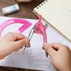 image:imageMr Pen Geometry Compass and Protractor Set 6 Inch Compass  6 Inch Protractor Drawing Tool for School Clear Plastic Easy Grip Precision Design for Math Art Drafting ArchitectureVivid Cerise