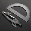 image:imageMr Pen Geometry Compass and Protractor Set 6 Inch Compass  6 Inch Protractor Drawing Tool for School Clear Plastic Easy Grip Precision Design for Math Art Drafting ArchitectureShuttle Grey