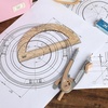 image:imageMr Pen Geometry Compass and Protractor Set 6 Inch Compass  6 Inch Protractor Drawing Tool for School Clear Plastic Easy Grip Precision Design for Math Art Drafting ArchitectureDwarf Pony Brown