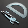 image:imageMr Pen Geometry Compass and Protractor Set 6 Inch Compass  6 Inch Protractor Drawing Tool for School Clear Plastic Easy Grip Precision Design for Math Art Drafting ArchitectureSky Blue
