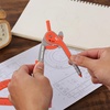 image:imageMr Pen Geometry Compass and Protractor Set 6 Inch Compass  6 Inch Protractor Drawing Tool for School Clear Plastic Easy Grip Precision Design for Math Art Drafting ArchitectureRed
