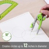 image:imageMr Pen Geometry Compass and Protractor Set 6 Inch Compass  6 Inch Protractor Drawing Tool for School Clear Plastic Easy Grip Precision Design for Math Art Drafting ArchitectureLight Green