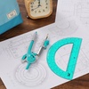 image:imageMr Pen Geometry Compass and Protractor Set 6 Inch Compass  6 Inch Protractor Drawing Tool for School Clear Plastic Easy Grip Precision Design for Math Art Drafting ArchitectureGreen