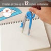 image:imageMr Pen Geometry Compass and Protractor Set 6 Inch Compass  6 Inch Protractor Drawing Tool for School Clear Plastic Easy Grip Precision Design for Math Art Drafting ArchitectureBlue