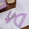 image:imageMr Pen Geometry Compass and Protractor Set 6 Inch Compass  6 Inch Protractor Drawing Tool for School Clear Plastic Easy Grip Precision Design for Math Art Drafting ArchitecturePurple
