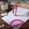 image:imageMr Pen Geometry Compass and Protractor Set 6 Inch Compass  6 Inch Protractor Drawing Tool for School Clear Plastic Easy Grip Precision Design for Math Art Drafting ArchitectureVivid Cerise