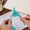 image:imageMr Pen Geometry Compass and Protractor Set 6 Inch Compass  6 Inch Protractor Drawing Tool for School Clear Plastic Easy Grip Precision Design for Math Art Drafting ArchitectureGreen