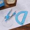 image:imageMr Pen Geometry Compass and Protractor Set 6 Inch Compass  6 Inch Protractor Drawing Tool for School Clear Plastic Easy Grip Precision Design for Math Art Drafting ArchitectureLight Green  Vivid Cerise  Dark Orange Blue
