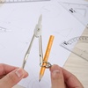 image:imageMr Pen Geometry Set 13 pcs 3 Metal Compasses Protractor 6 Ruler  45 amp 3060 Set Squares Pencils Lead Refills Sharpener amp Eraser for Math Drafting amp Classroom UseGrey