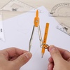 image:imageMr Pen Geometry Set 13 pcs 3 Metal Compasses Protractor 6 Ruler  45 amp 3060 Set Squares Pencils Lead Refills Sharpener amp Eraser for Math Drafting amp Classroom UseOrange