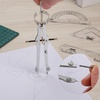 image:imageMr Pen Geometry Set 13 pcs Compass for Geometry Compass  Geometry Kit Set with Shatterproof Storage Box Math Compass Black color