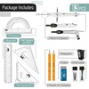image:imageMr Pen Geometry Set 13 pcs Compass for Geometry Compass  Geometry Kit Set with Shatterproof Storage Box Math Compass Black color